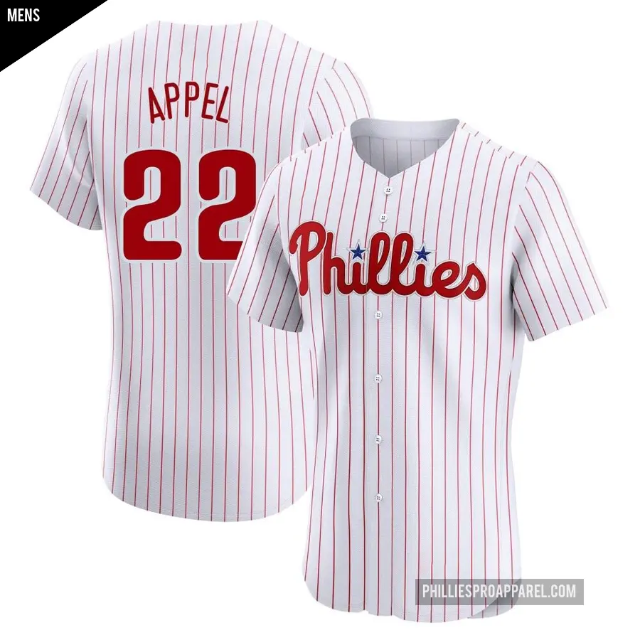 Men's Philadelphia Phillies ＃22 Mark Appel Elite White Home Jersey