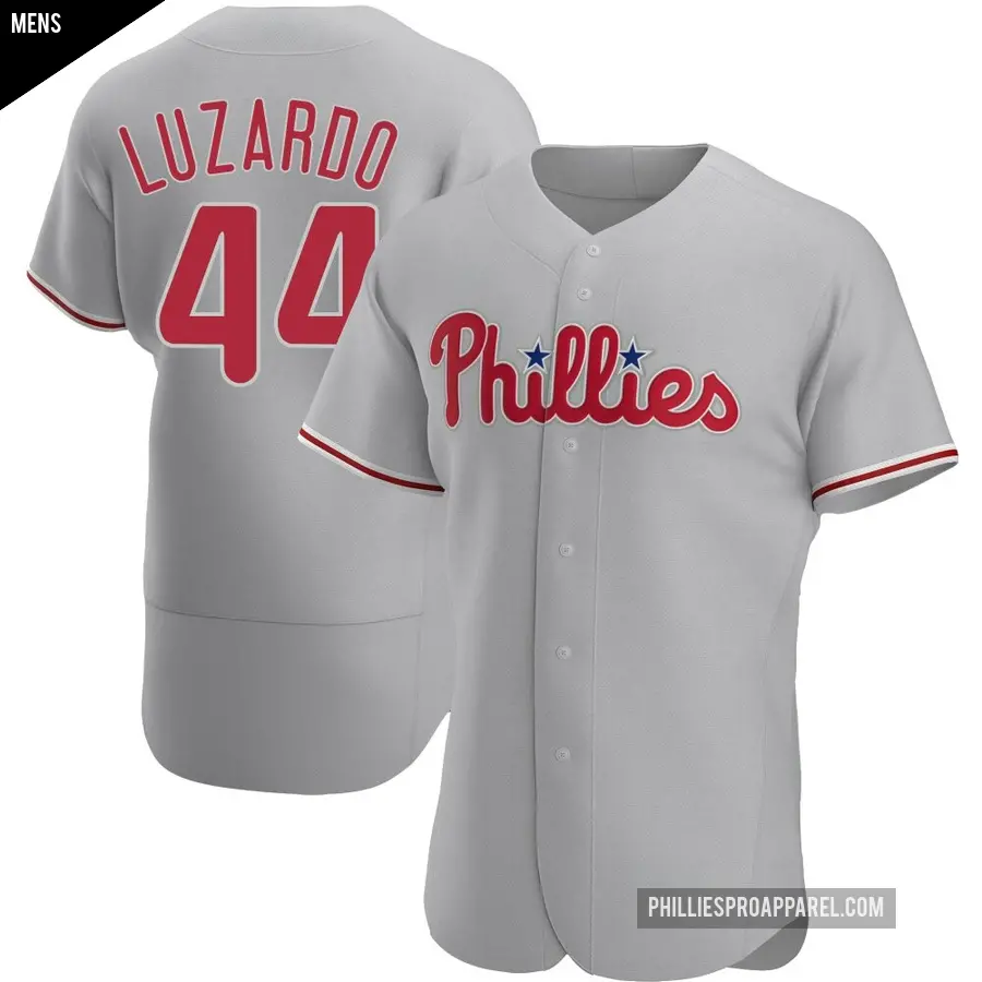 Men's Philadelphia Phillies ＃44 Jesus Luzardo Authentic Gray Road Jersey