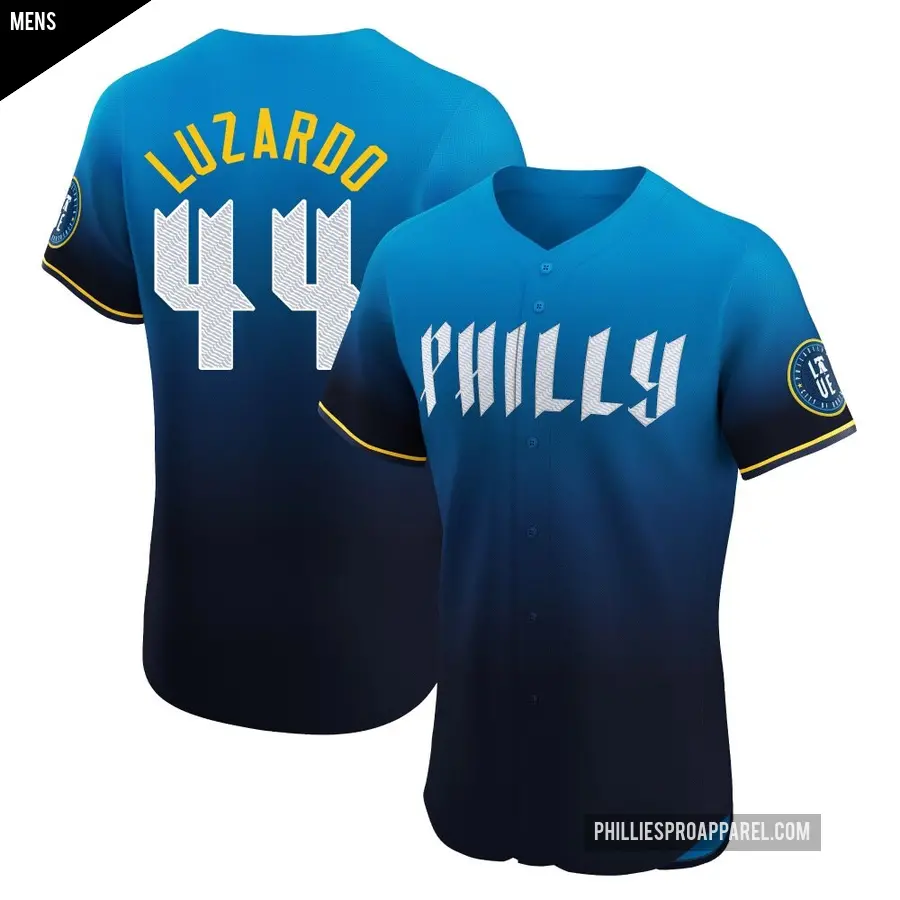 Men's Philadelphia Phillies ＃44 Jesus Luzardo Elite Blue 2024 City Connect Jersey