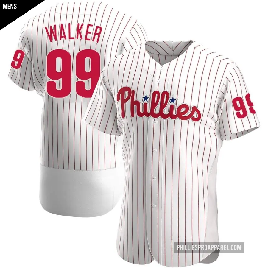 Men's Philadelphia Phillies ＃99 Taijuan Walker Authentic White Home Jersey