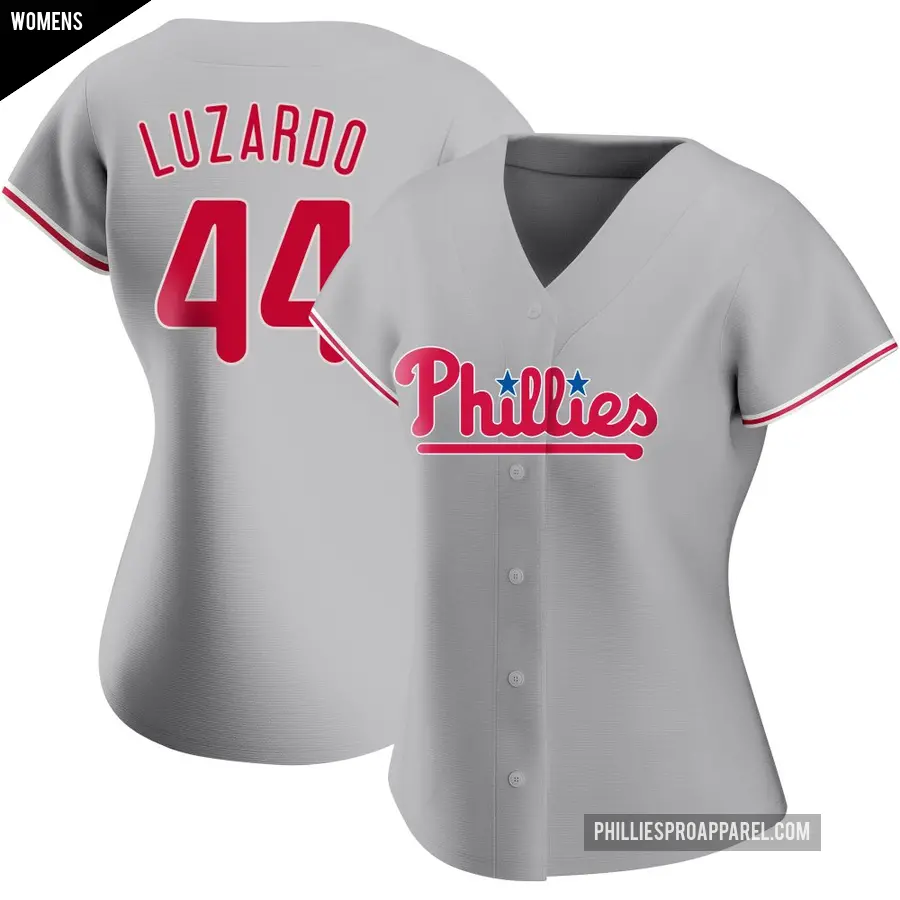 Women's Philadelphia Phillies ＃44 Jesus Luzardo Authentic Gray Road Jersey