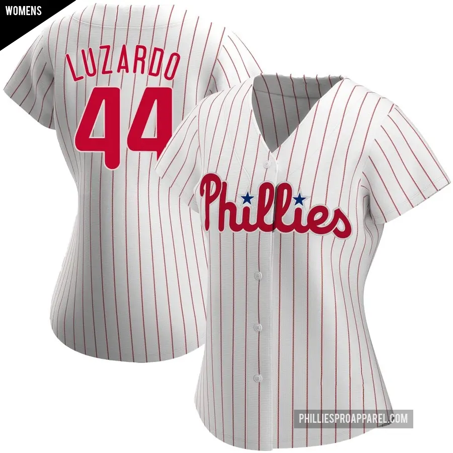 Women's Philadelphia Phillies ＃44 Jesus Luzardo Authentic White Home Jersey