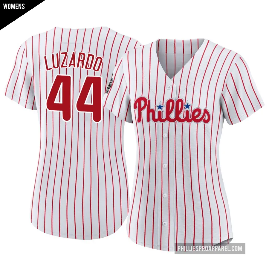 Women's Philadelphia Phillies ＃44 Jesus Luzardo Replica White 2022 World Series Home Jersey