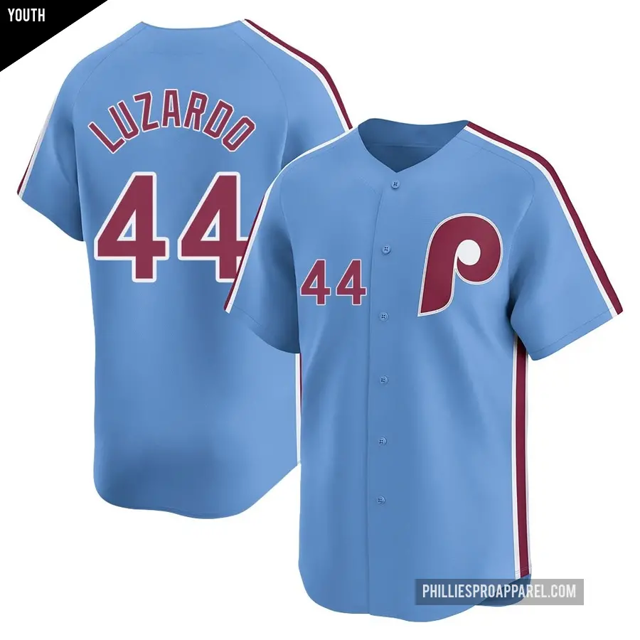 Youth Philadelphia Phillies ＃44 Jesus Luzardo Limited Light Blue Alternate Jersey